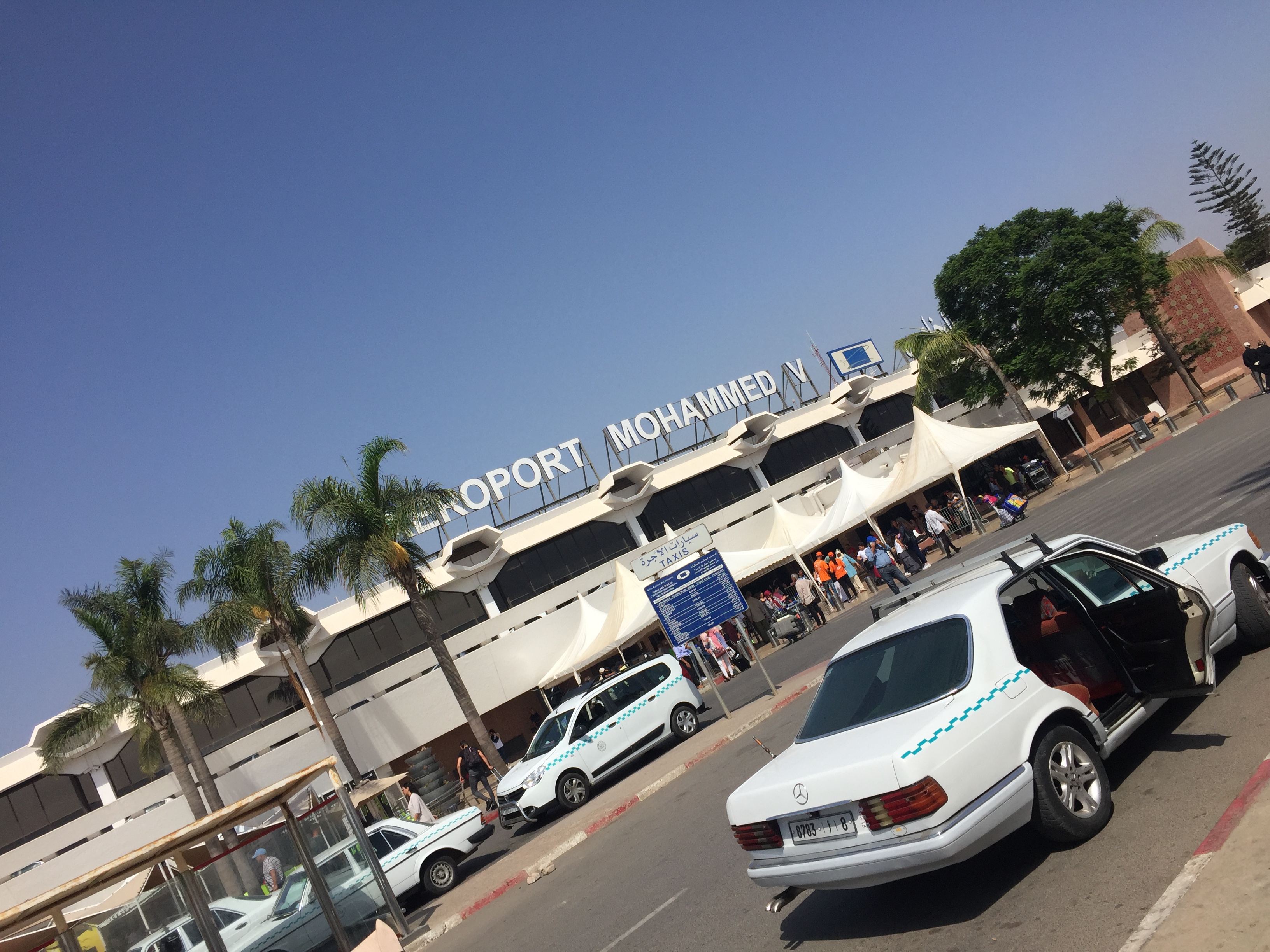 Terminal building at Mohammed V International Airport in Casablanca